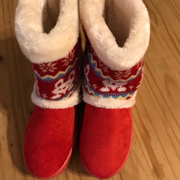 Fashion Red Boots Size 35 - Picture 1 of 3